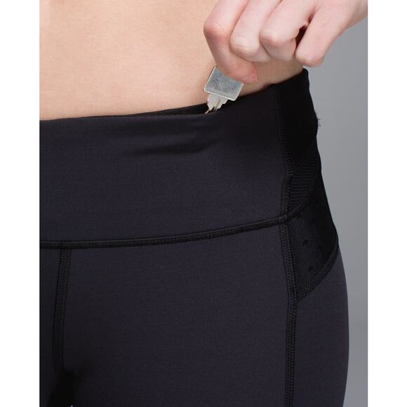 Lululemon Just Breathe Crop Athletic Leggings Sz 4 Polka Dot Mesh Yoga Gym - Picture 4 of 10